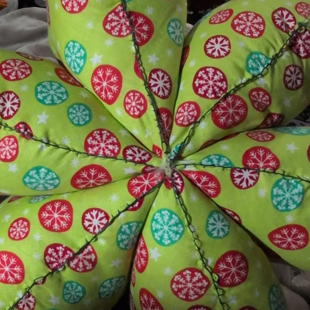 Vintage 3D‎ Stuffed Fabric Christmas Tree – Handmade Holiday Décor
